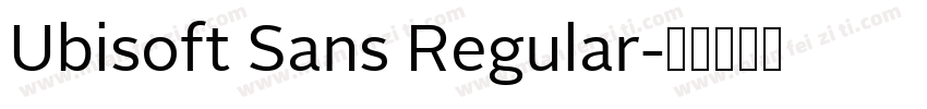 Ubisoft Sans Regular字体转换